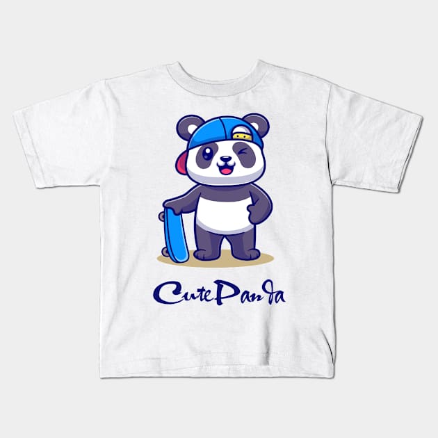 panda kid lover Kids T-Shirt by This is store